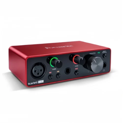 Focusrite Scarlett Solo (3rd gen) USB Audio Interface Sound Card 24-Bit/192KHz AD-Converters For Recording Mic Guitar vs topping