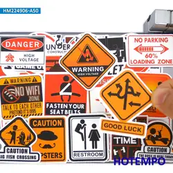 20/30/50Pieces Danger Warning Decals Stop Signs Caution Tip Funny Stickers for Luggage Motorcycle Car Bike Laptop Helmet Sticker