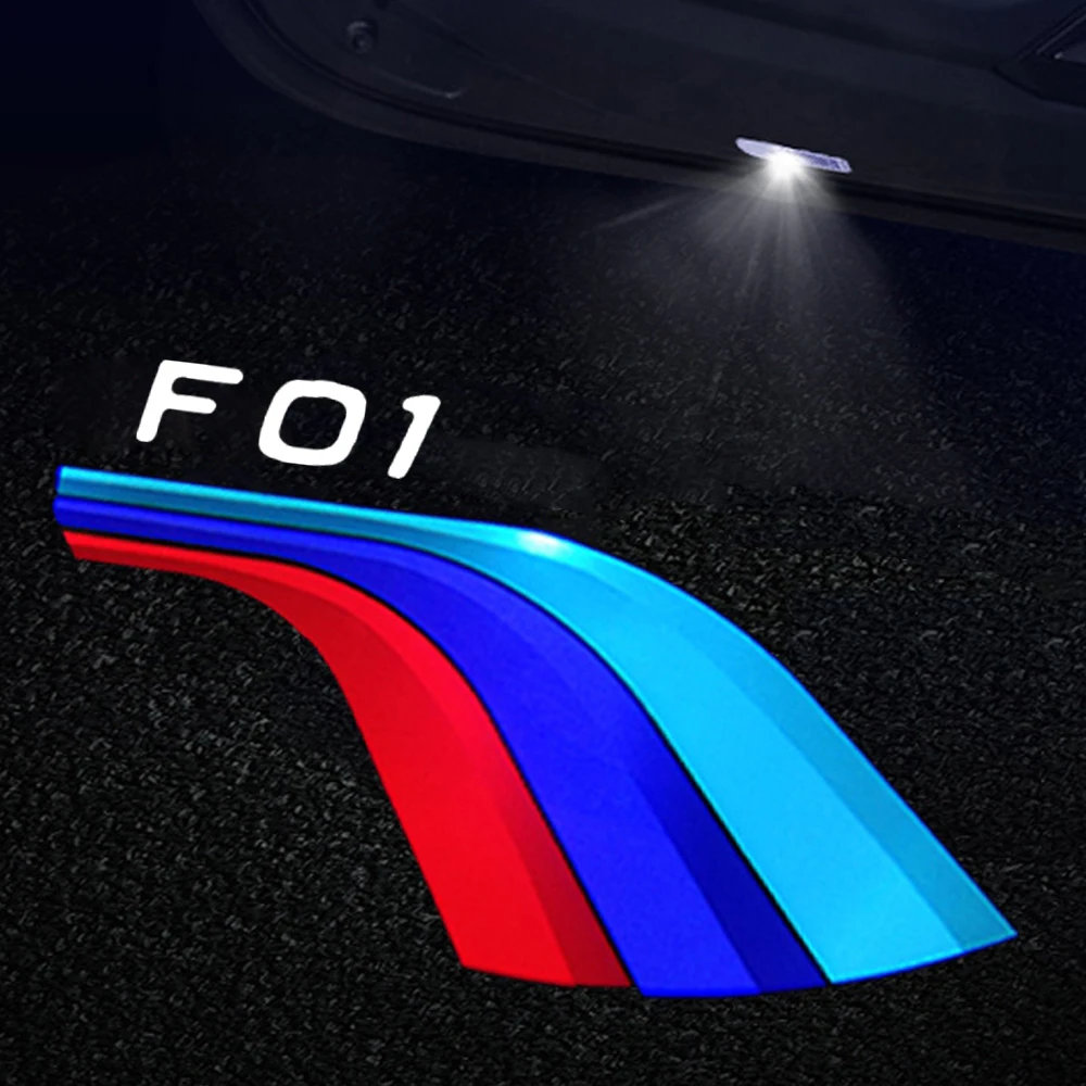 2Pcs LED Car Door Welcome Lights for BMW 7 Series F01 2008-2015 730i 740i 750i 760i Projector Ghost Shadow Lamp Accessories