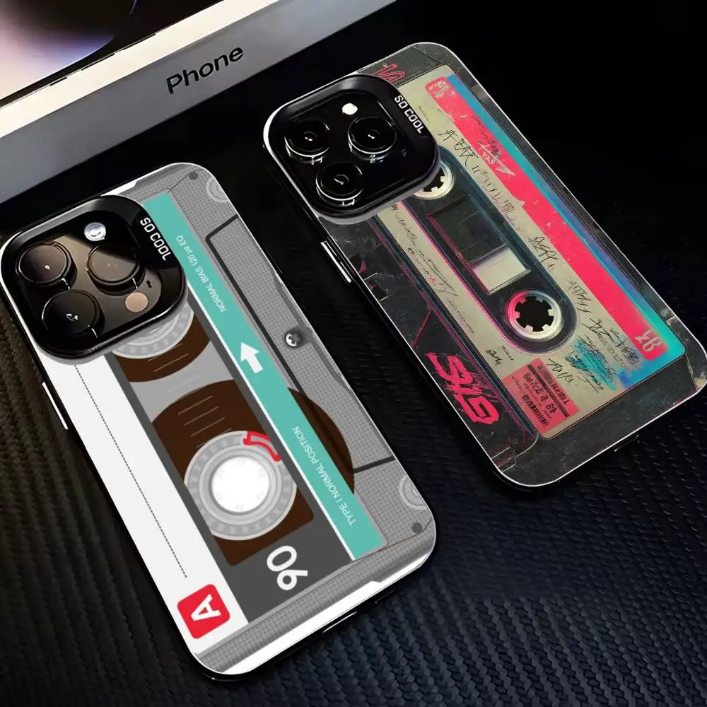 

Vintage Tape Camera Gameboy Phone Case For iPhone 16,15,14,13,12,11,Mini,Pro,MAX Black Matte Shockproof Cover
