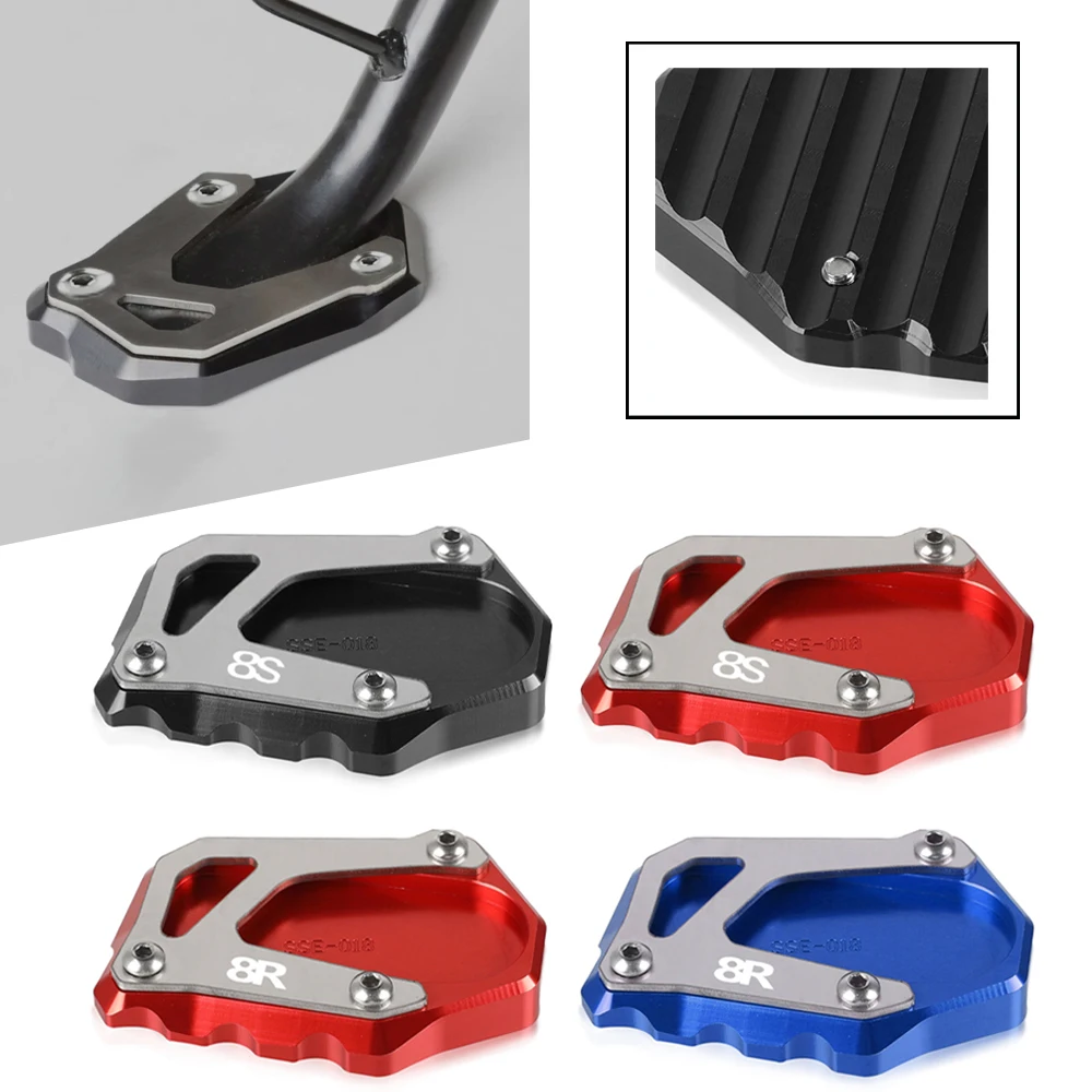 

GSX-8R GSX-8S Kickstand Enlarger Side Stand Extension Support Plate Pad For Suzuki GSX8R GSX8S GSX 8R GSX 8S 2023 2024 2025 2026