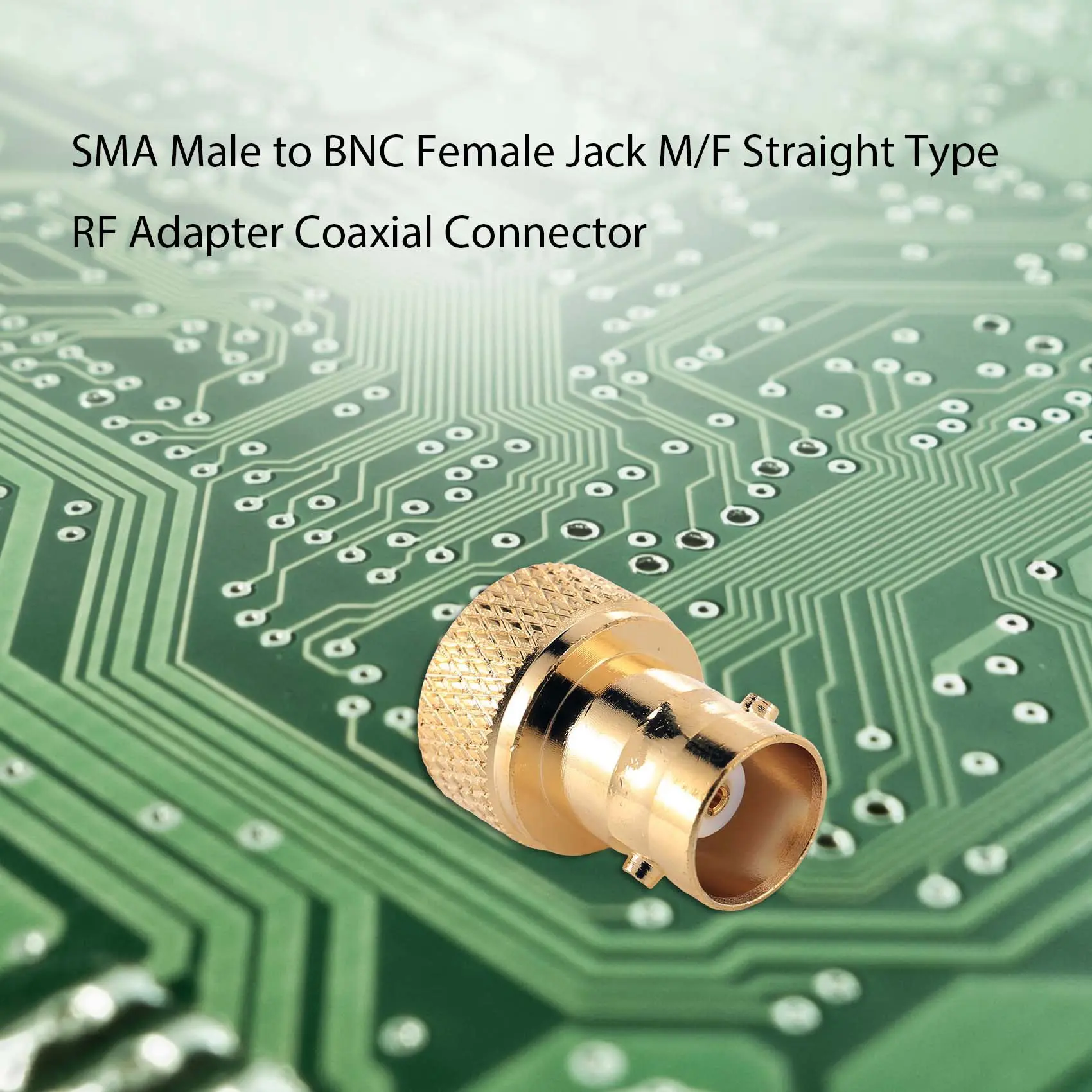 ABGN SMA Male to BNC Female Jack M/F Straight Type Adapter Coaxial Connector