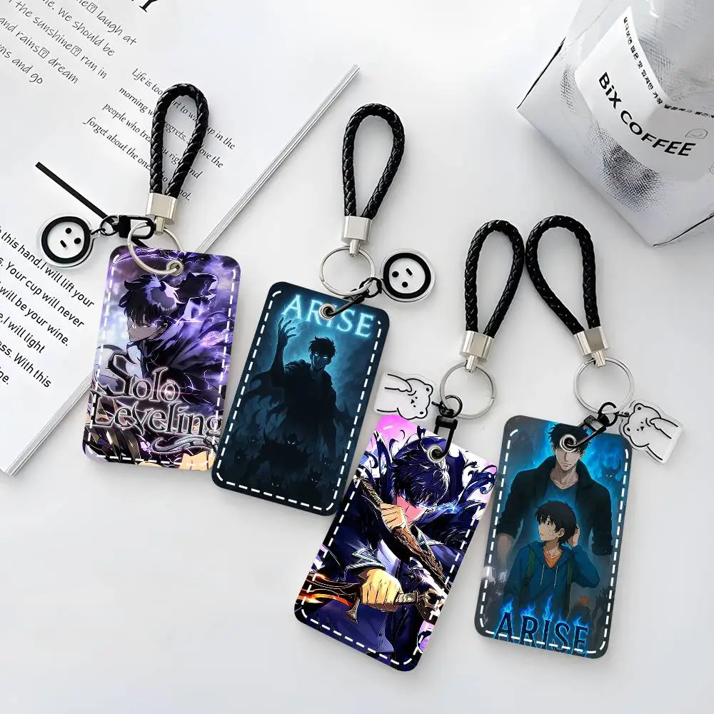 

1 шт., чехол для карт Solo выравнивания, брелок для карт доступа, сумка для ключей, кольцо для ключей, кожаный держатель для карт, брелок для ключей, доступ