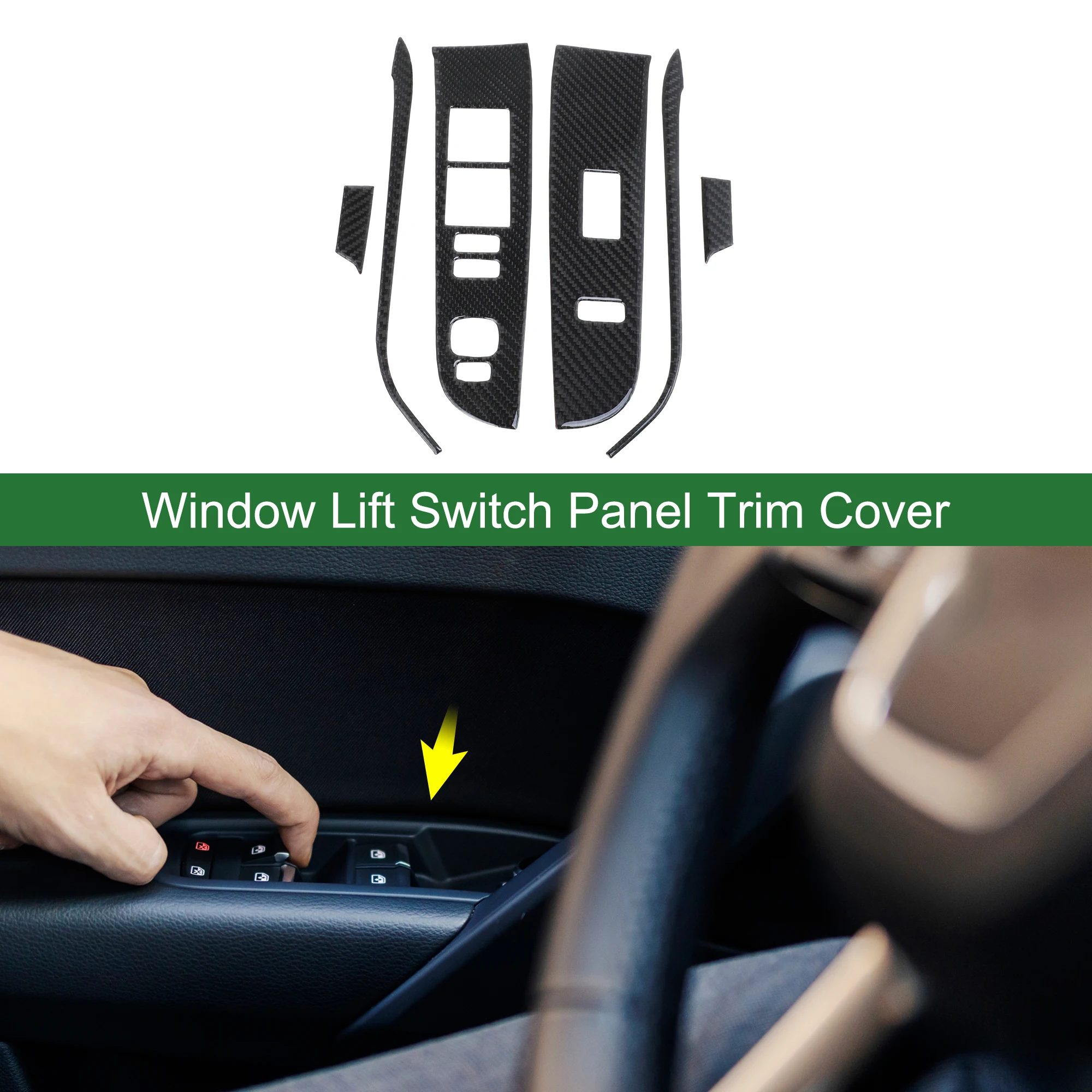 

UXCELL 1 комплект, накладка панели переключателя подъема окна для Toyota Camry 2012-2014 гг.