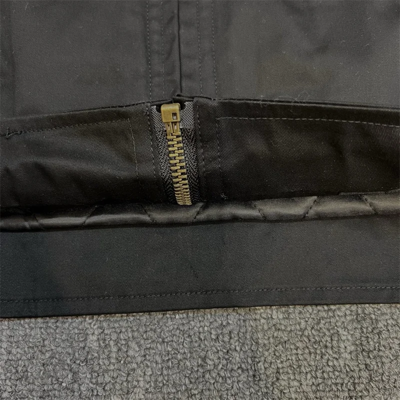 هذا الكثير من معطف سترة بسحاب أسود مطبوع عليه حروف شراب السعال #2