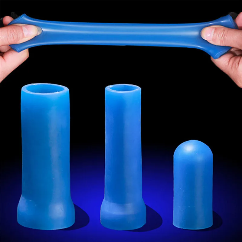 Men Penis Sleeve Extender Silicone Vacuum Pump Enhancer Stretcher Ring Reuse For Penis Enlargement  Extender Stretcher Sex Toy