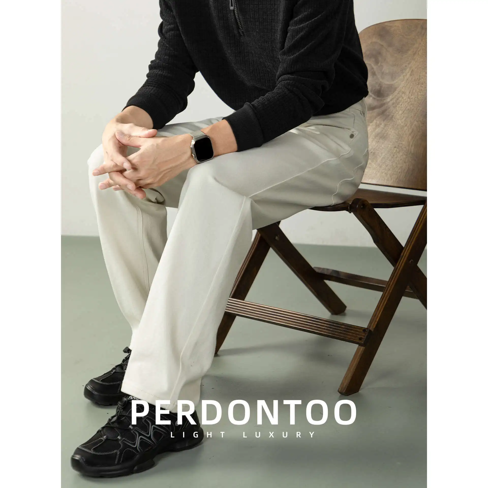 Men Commuter Loose Casual Korean Fashion Streetwear Vintage White Jeans Denim Pants Man Plus Size Straight Trousers