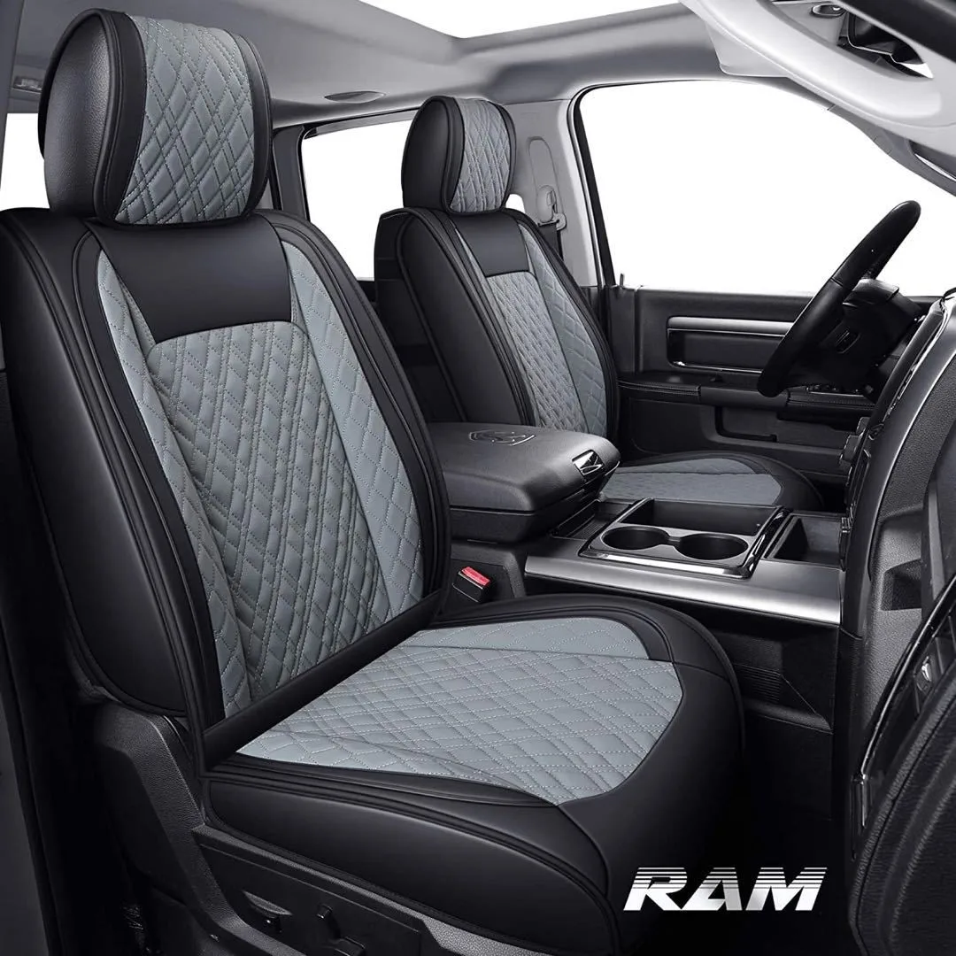 Fundas especiales para asientos de coche, cubierta de cuero impermeable para Dodge Ram 2009-2023 1500-2010 2023 2500 Pickup Classic Laramie Bighorn
