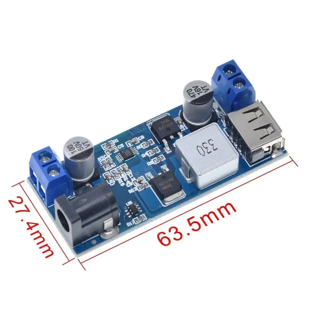 XY3606 Buck Converter Module DC DC 12V 24V To 5V Power Step Down Regulator Stabilizer Circuit Board Compact Electronic Device