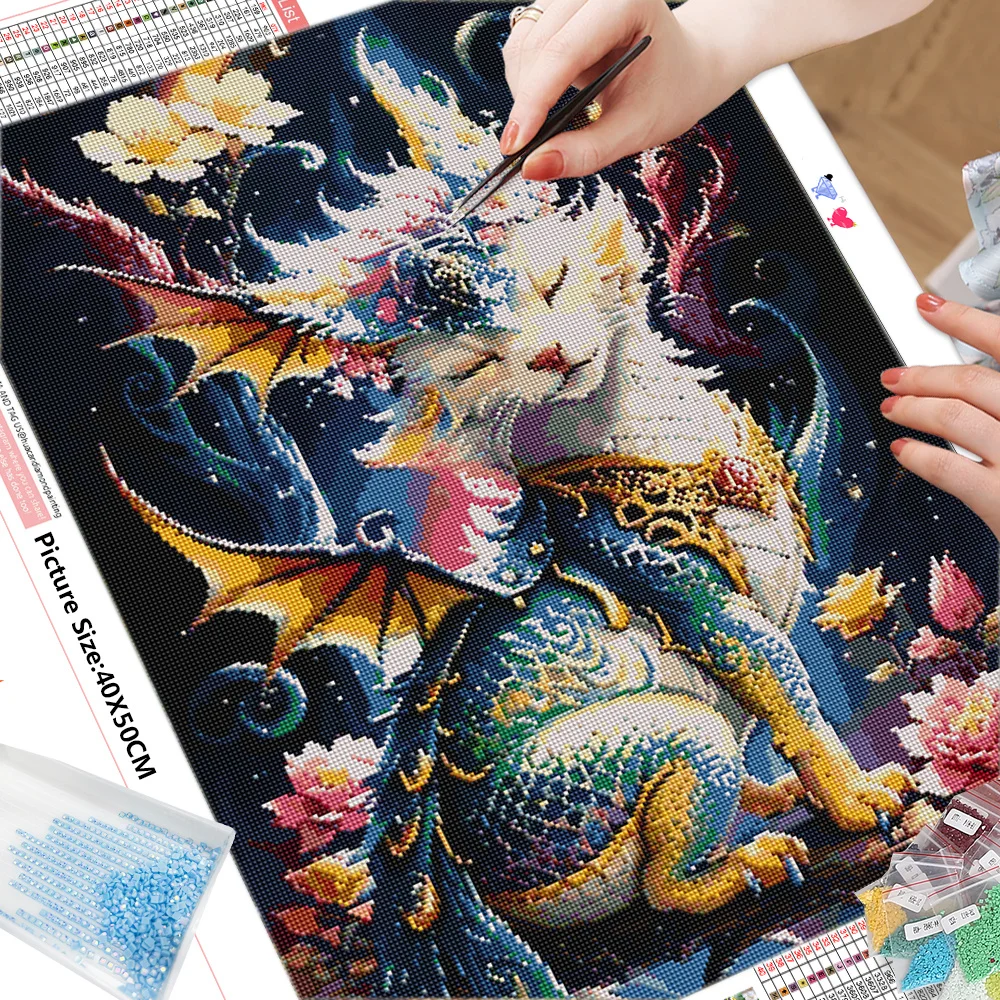 HUACAN Diamond Painting Animal New Arrival Embroidery Fox Cross Stitch Mosaic Picture Rhinestones 5D DIY Handmade Hobby