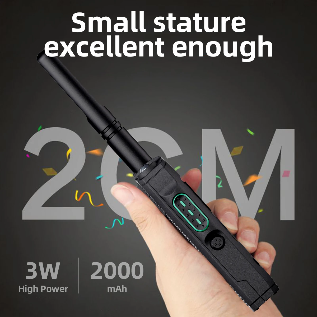 SHENGDA 7500-4G POC ポータブル無線機 5000KM タイプC急速充電内蔵懐中電灯とGPS測位機能付き