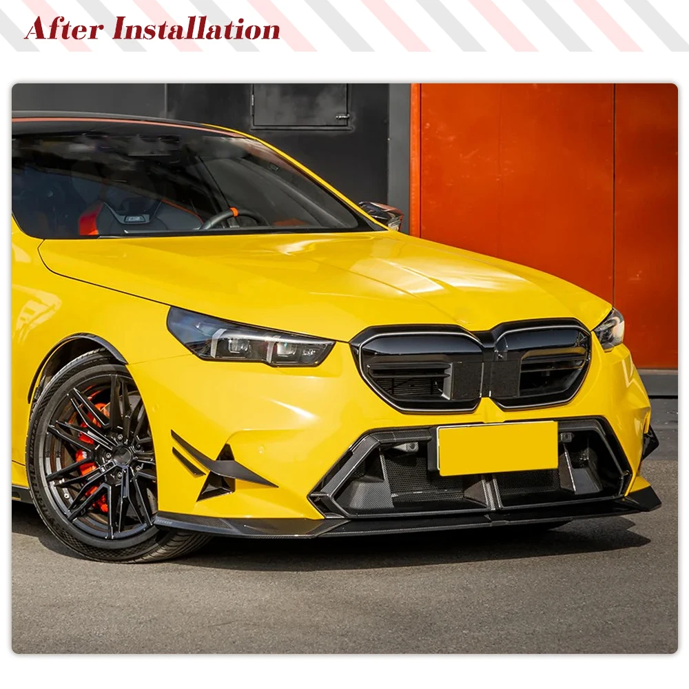 Prepreg Dry Carbon Fiber Car Front Racing Grille ForBMW 5 Series G90 G99 M5 2024-2025 Front Grille Air Vent Intake Inserts Cover