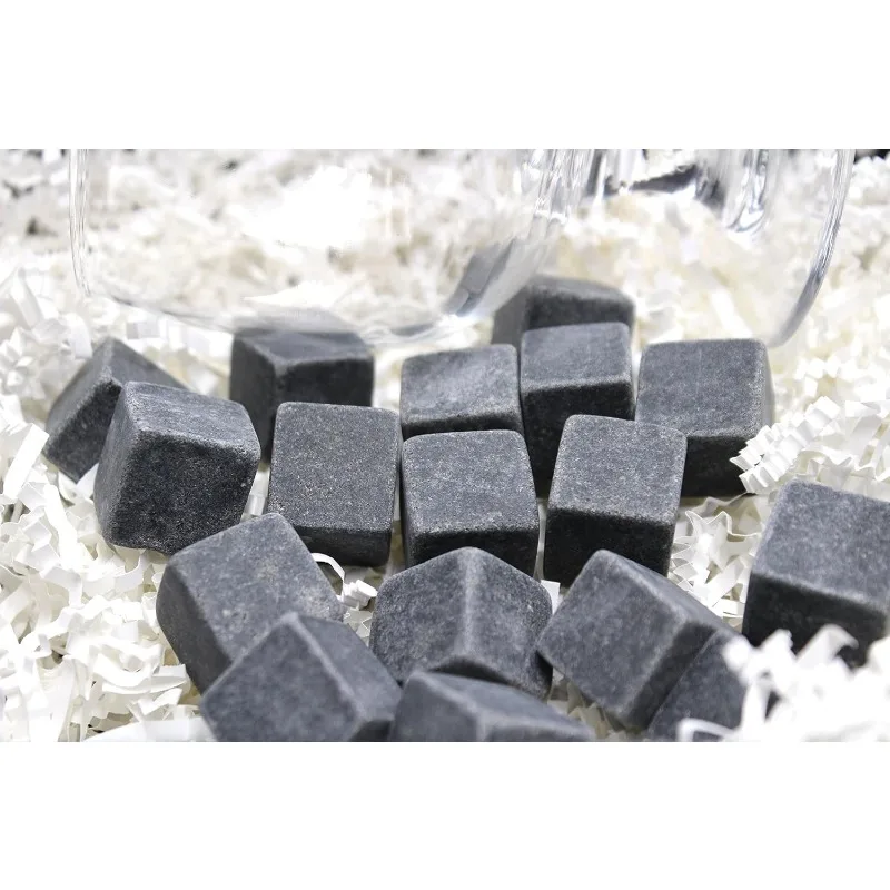 Natural Granite Whiskey Stones Sipping Ice Cube Whisky Stone Wine Rocks Cooler Wedding Gift Favor Christmas Bar Accessories