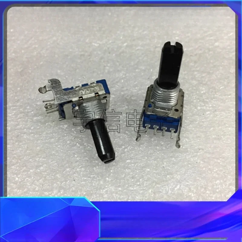 2PCS RK11 Single-link Potentiometer B10K A10K B20K A20K B50K W250K Half Shaft 20MM Light Power Amplifier Volume Adjustment 4-Pin