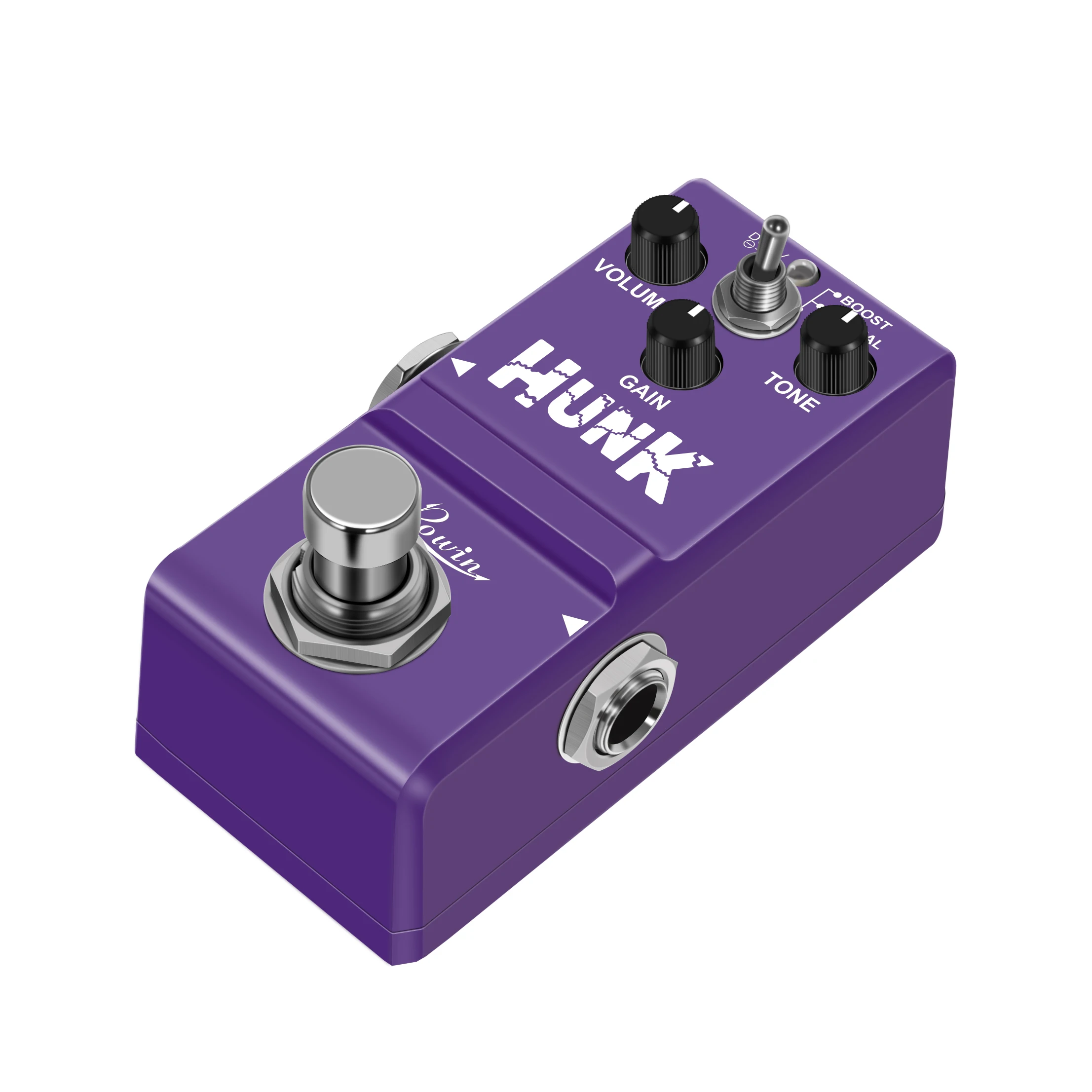 Rowin LN-301B HUNK Mini Distortion Guitar Pedal Nano Size Classic British Style Effect Pedal True Bypass Full Metal Case