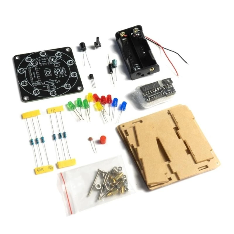 SZ Creative LED Lottery Wheel Kit Build Your Own Fun & Engaging DIY Project for Home Use, Students Teens Home Entertainment