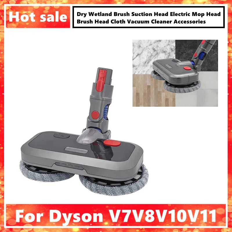 

Suitable for Dyson V7V8V10V11 Dry Wetland Brush Suction Head Electric Mop Head Brush Head Cloth Vacuum Cleaner Accessories