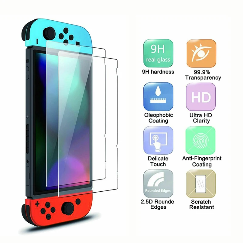 Dành Cho Máy Nintendo Switch NS Kính Cường Lực Bảo Vệ Màn Hình Kính Cường Lực Độ Cứng 9H Cho Nintendos Công Tắc Lite Nintend Màn Hình Bộ Phim
