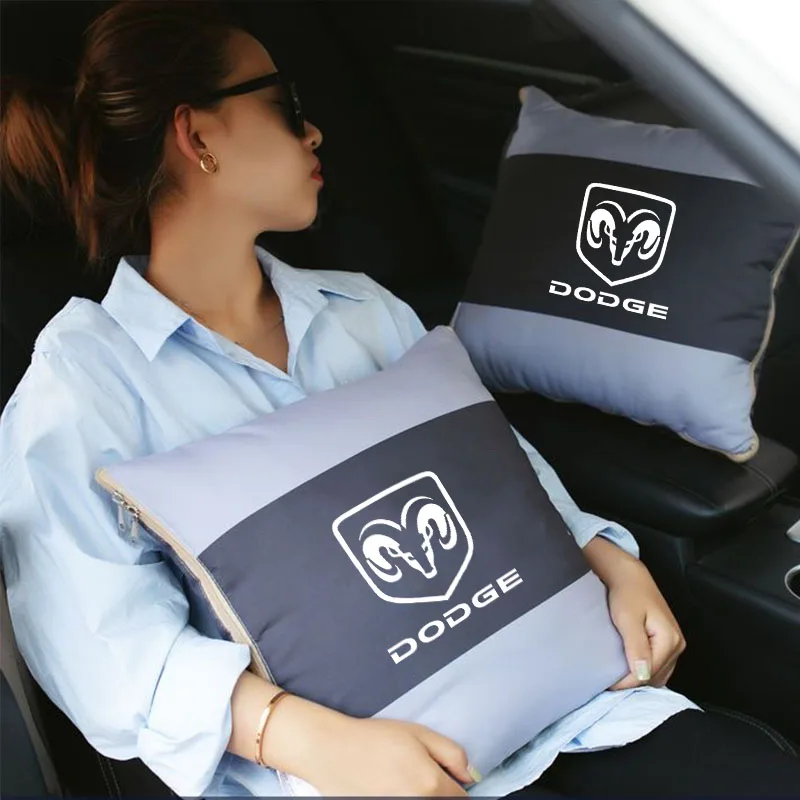 Cojín 2 en 1 para coche, manta, almohada de retales, edredón plegable para Dodge SXT DART Challenger RAM 1500, cargador Avengr, accesorios para coche
