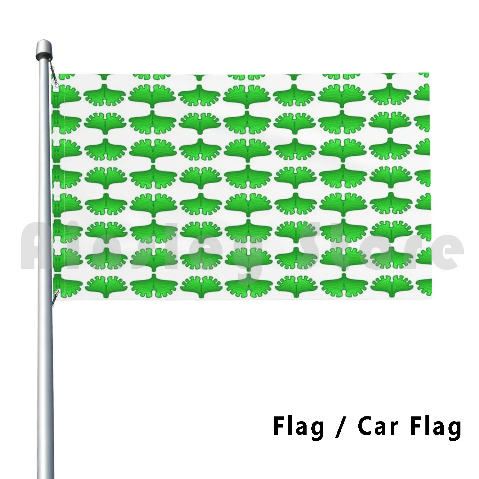 Ginkgo Biloba Leaf Stylized Pattern Outdoor Decor Flag Car Flag Ginkgo Leaf Ginkgo Biloba Tea Leaf