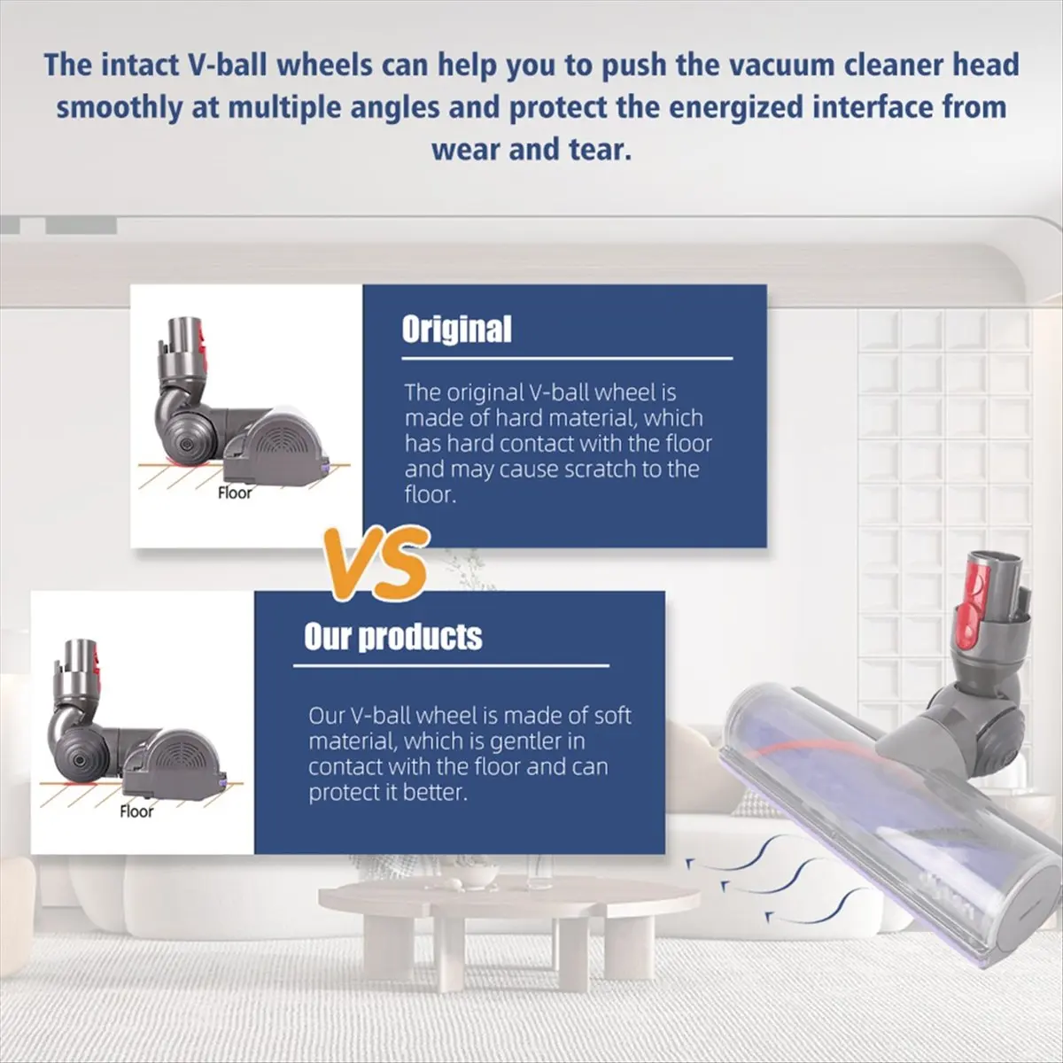 

Набор адаптеров для соединителя всасывающей головки с прямым приводом для вакуумных деталей V7 V8 V10V11 с боковой крышкой на шариковых колесах