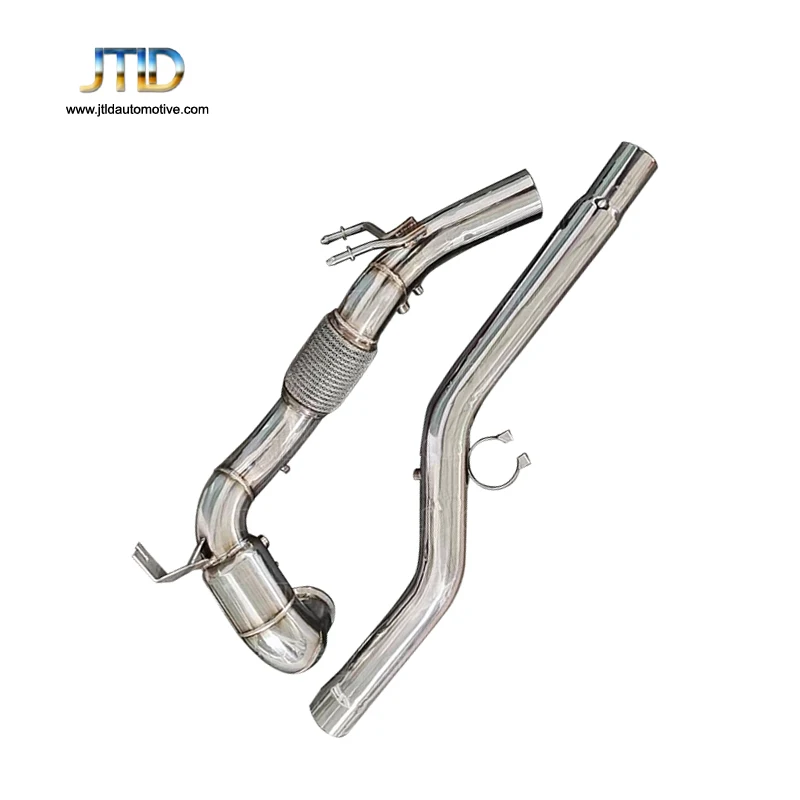 

JTLD High Flow Performance TIG 3'' Pipe Diameter Decat Polish Downpipes with GPF for GOLF MK8 R 2.0T 2020+