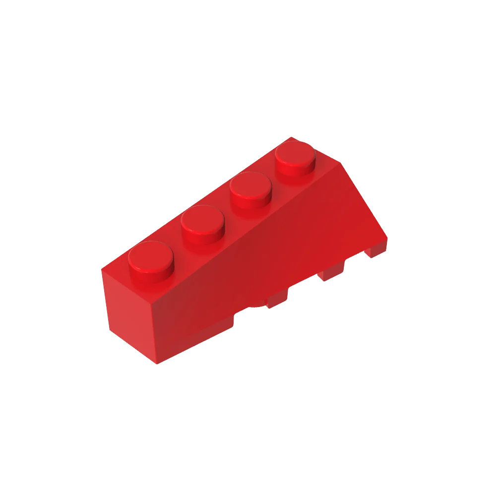 

Gobricks 1 шт. 43721 MOC левый кирпичи клин наклонный 4x2 левые детали, совместимые с моделью, подарки на день рождения, строительные блоки для детей