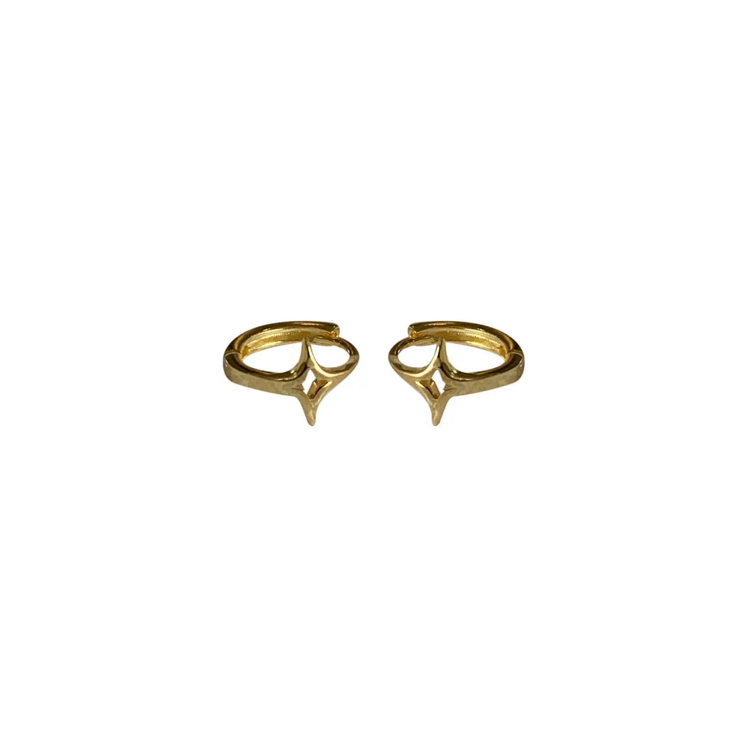 HI MAN 925 Sterling Silver Korean Creative Hollow Star Stud Earrings Women Personality Retro Banquet Jewelry Accessories