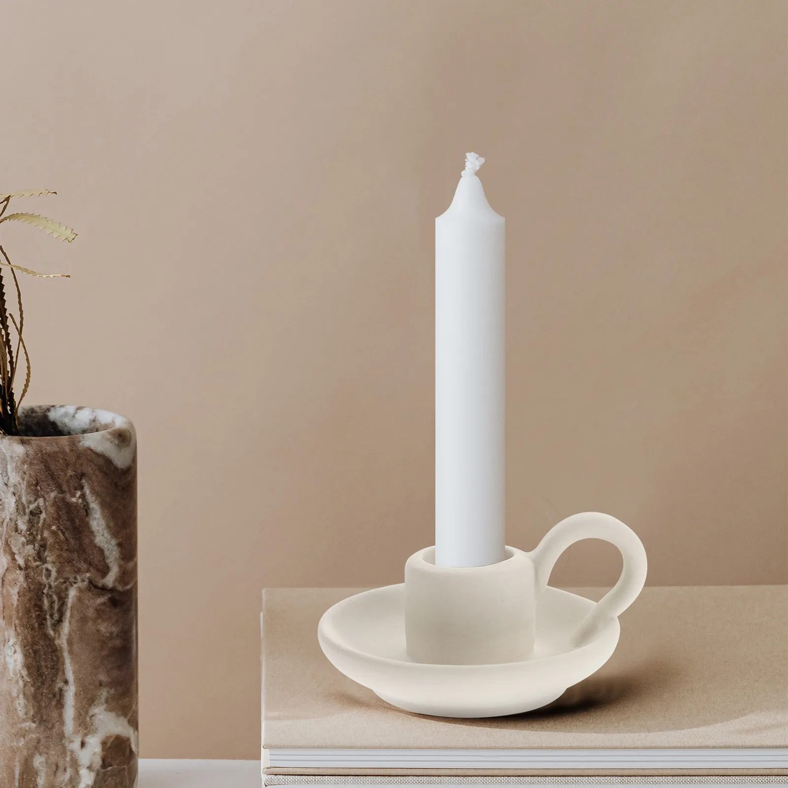 

2 керамических подсвечника: элегантный дизайн, удобно носить с собой, для чайных свечей, украшение для свадеб и вечеринок