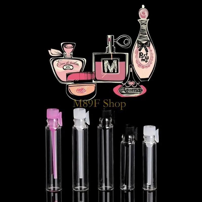 M89F 1/100Pcs/Lot Mini Cosmetic Essential Oil Sample Glass Bottle Containers