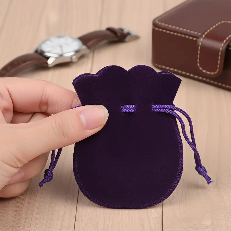 10pcs Gourd Velvet Gifts Bags Colorful Drawstring Jewelry Bags Storage Pouches For Wedding Christmas Party Gifts Packaging Bags