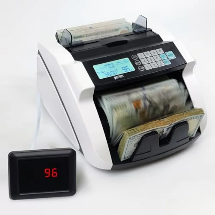 

Large Money Counter Machine USD/EUR/GBP/CAD Counterfeit Bill Detector with LCD Display Advanced Detection 300 Bill Ccity 1000 N