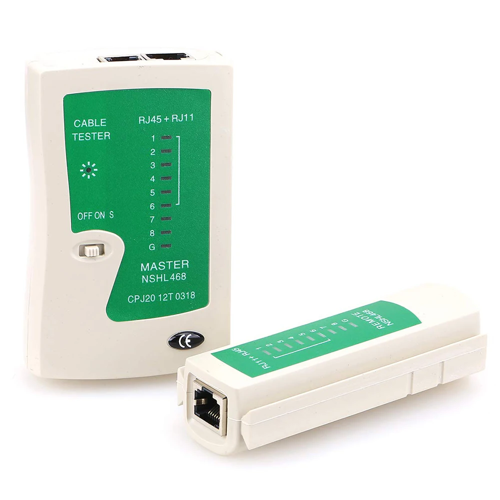 Ampcom Mạng Cáp Tester RJ45 cáp Ethernet Tester Lan công cụ kiểm tra cho Cat5 Cat6 CAT7 8P 6P LAN Cáp và RJ11 cáp điện thoại