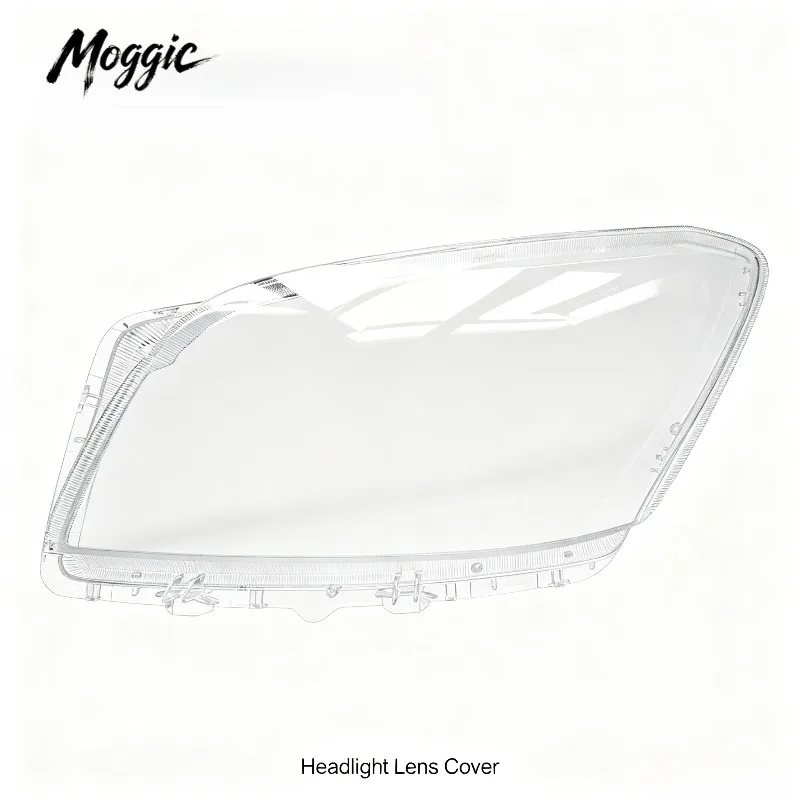 Moggic Headlight Lens Cover Compatible With 2009-2012 Toyota RAV4 Front Lamp Shade Transparent Glass Replacement