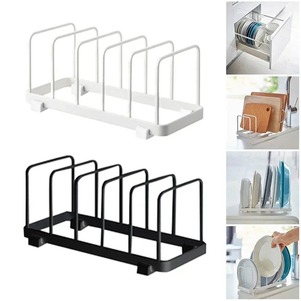 Kitchen Organizer Pot And Pan Rack Pan Lids Rack Chopping Board Organiser Stand Holder Stainless Steel For Kitchen Accessories