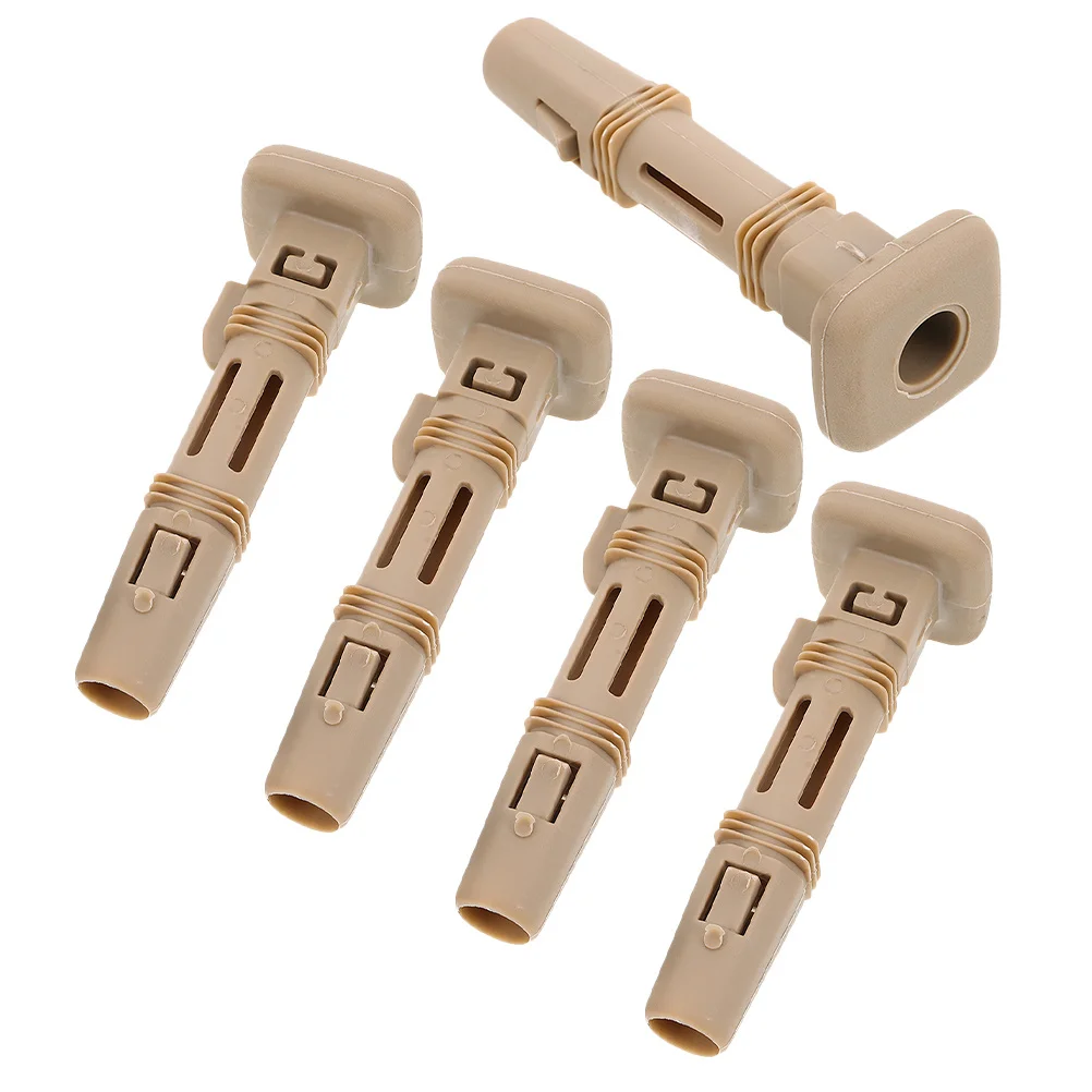 

5 pcs Car Headrest Guide Inserts Adjustable Locking Design Plastic Tube For Front Seat Headrests Repair Support