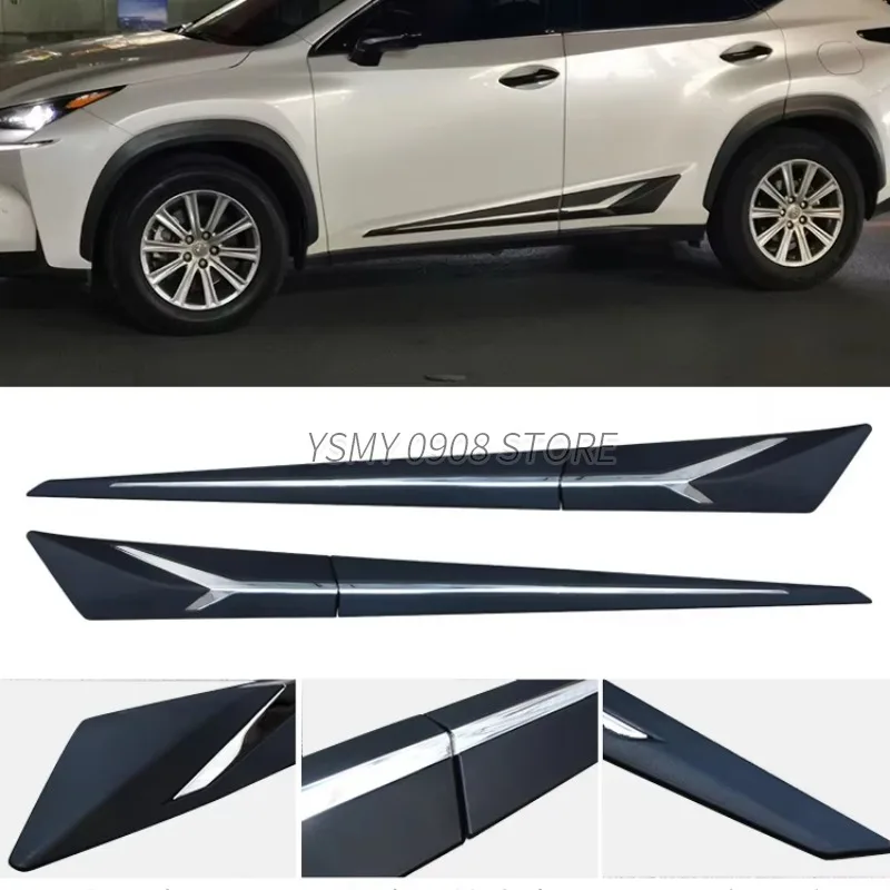 4PCS Car Exterior Accessories Side Door Molding Trim for Lexus NX 200T/300H 2014-2018