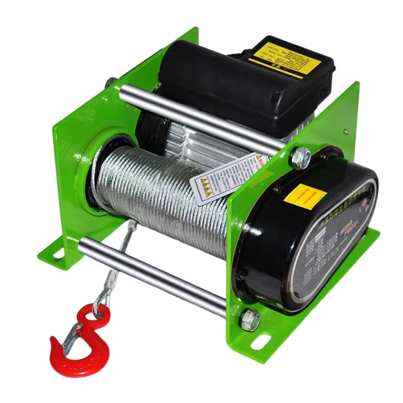 

Small 220V Wireless Remote Control Electric Winch 400-800KG Electric Hoist, Heavy-duty Lifting Crane