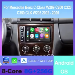 Android 16 Auto For Mercedes Benz M-Class W163 ML 1997 - 2005 Car Radio Video Multimedia GPS Navigation Wireless Carplay Tools