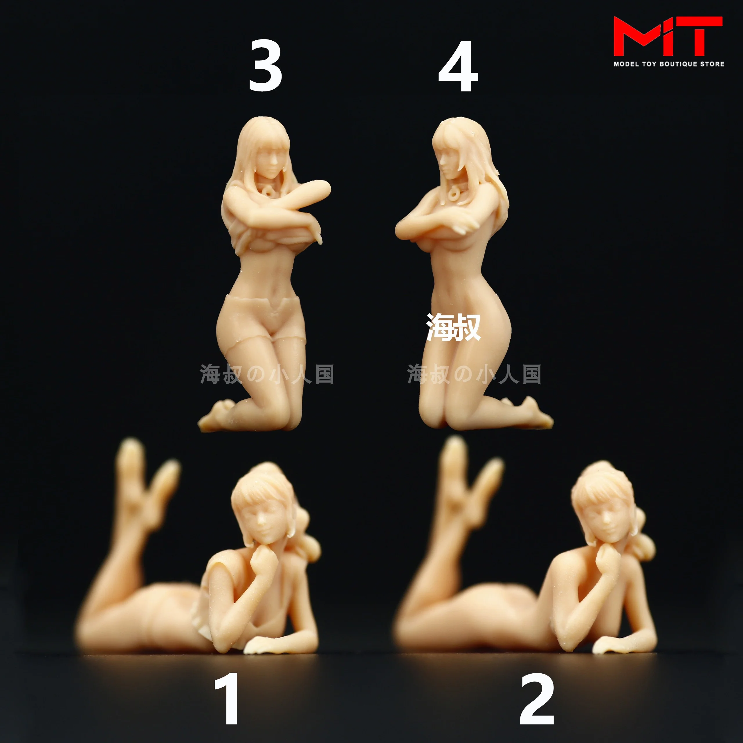 

Miniature Figures 1/64 1/43 A094 Cute Beauty Girl Kneeling DIY Sand Table Scene Props Model Toy Figurine Decor
