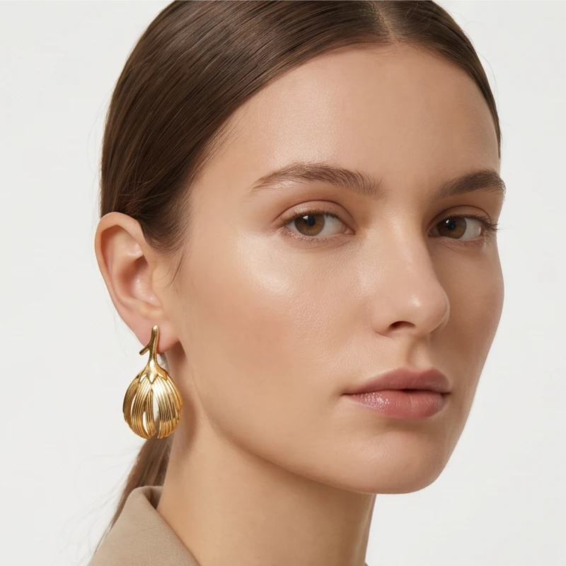 Kalen Artistic Hollow Ginkgo Leaf Dangle Earrings Ear Jewelry For Jewelry