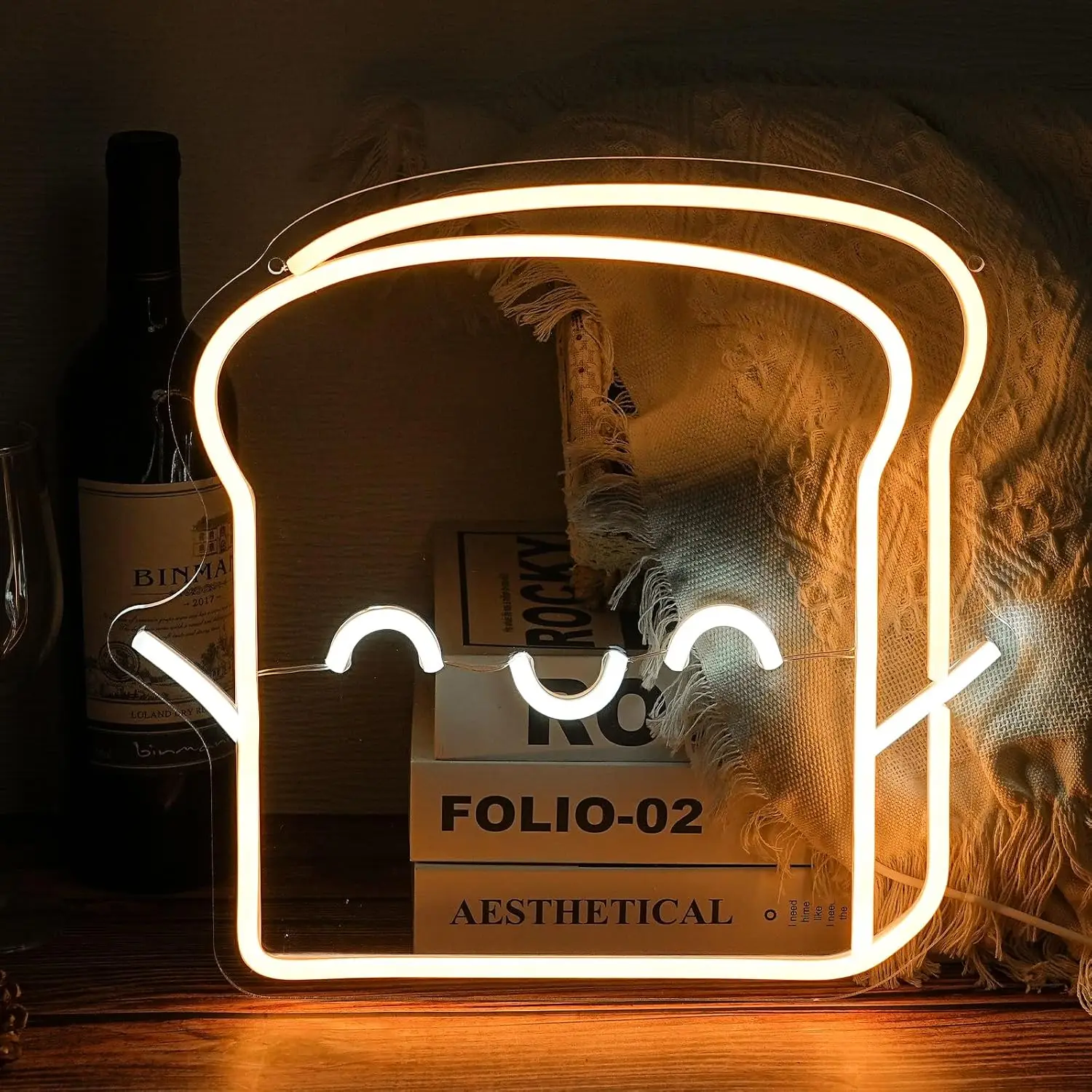 

Toast Bread Neon Sign Dimmable Neon Light Sign For Wall Decor Restaurant Hotel Party Club Bar Game Room Decor Birthday Art Gift