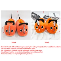 Anime Chainsaw Man Pochita House Slipper Winter Shoe Woman Warm Fuzzy Furry Cartoon Children Plush Grip Female Cute Home Slipper - Image 6