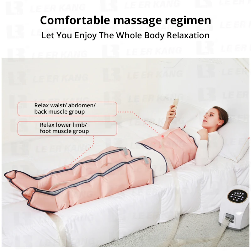 360° Air Pressure Leg Massager Promotes Blood Circulation Whole Body Massager Muscle Relaxation Lymphatic Drainage Device