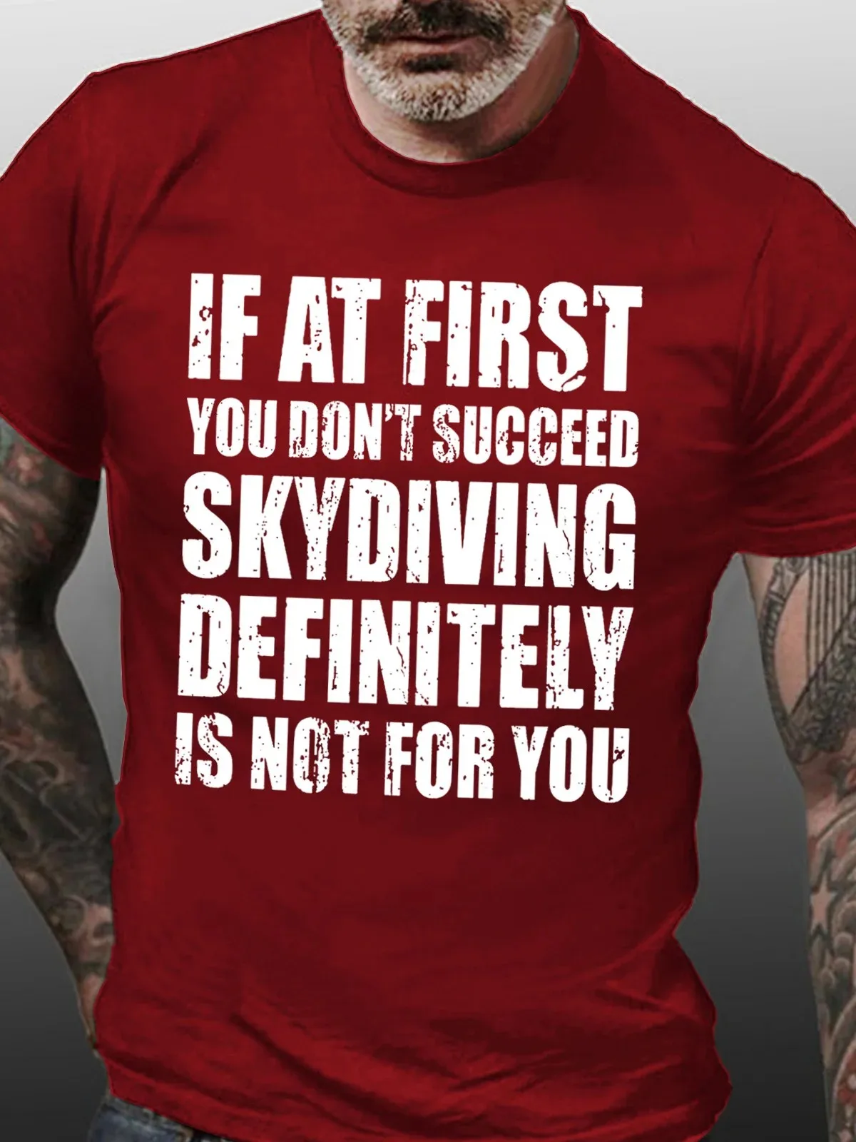 Lilicloth X Yuna If At First You Dont Succeed Skydiving Definitely Is Not For You Men's T-Shirt