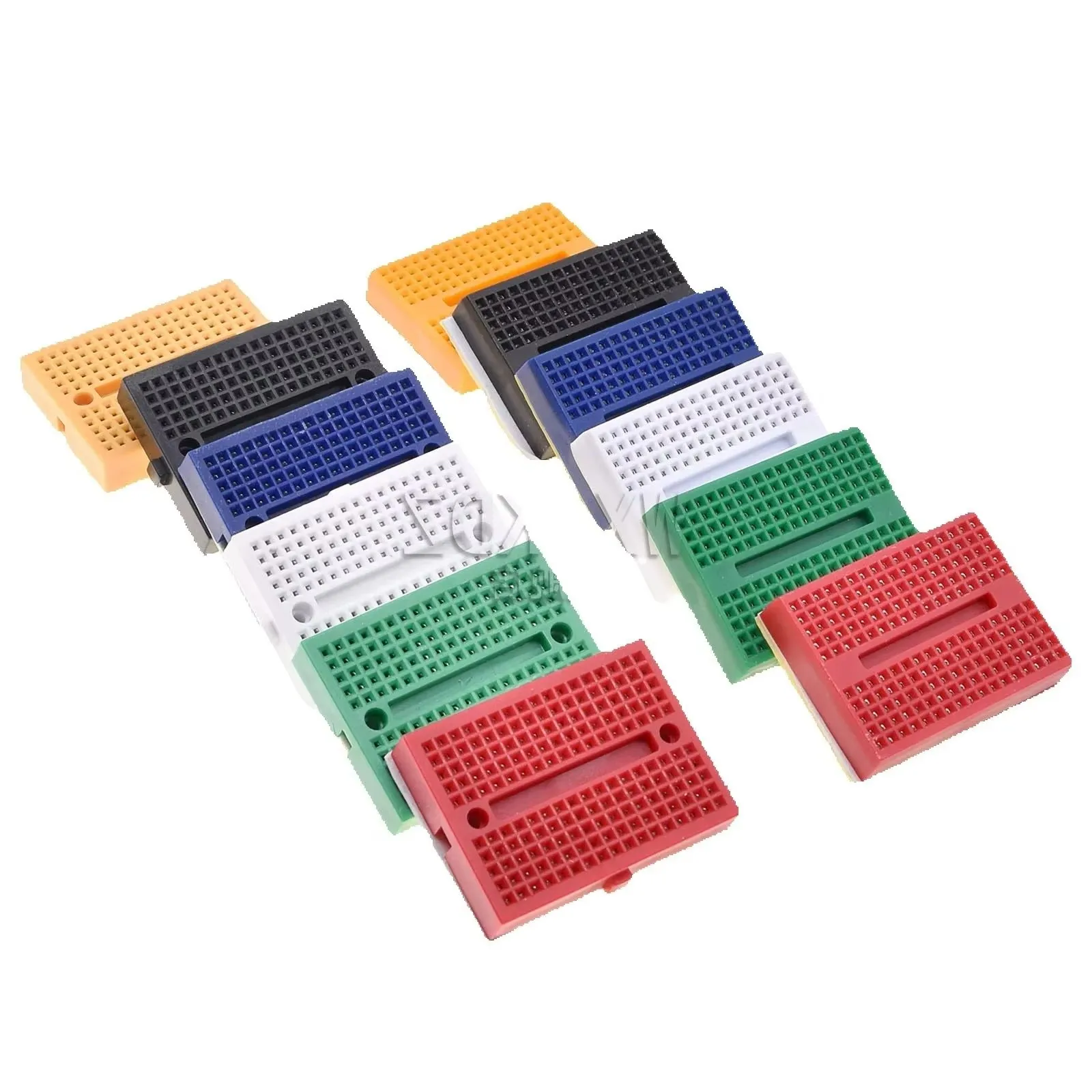 SYB - 170 Mini Miniature Breadboard Buckleless Breadboard มีให้เลือก 6 สี 35x47 มม. แผงวงจรขนาดเล็ก perforated board