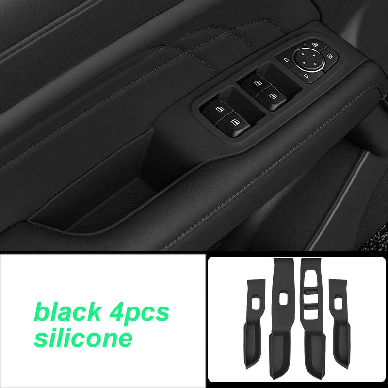 For Haval Raptor 2024-2025 Car Door Inner Handle Storage Pad Door Lift Panel Silicone Storage Box Interior Accessories