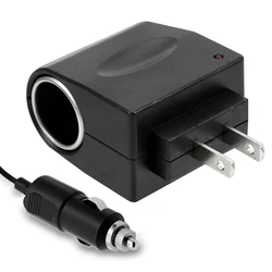 Auto Accessories EU US Plug Interior Parts Car Cigarette Lighter Adapter AC 220V To DC 12V Converter