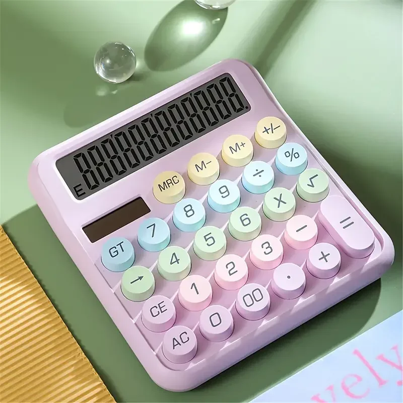 1pc Multifunctional Desktop Calculator - Large Display, Big Buttons, Perfect for Home, School, and Office