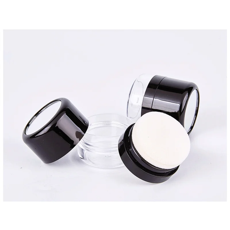 X11A Empty Loose Powder Box, Makeup Powder Box, Portable Mirror Loose Powder Box, Mirror Travel DIY Makeup Foundation
